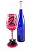Top Shelf 21st Birthday Wine Glass with Charm - Novelty Gift Idea For Her