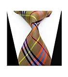 Striped Silk Woven Classic Check Man's Business Tie Necktie Korea Style Ties