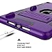 QQCASE for iPad 10.2 Case 2019,New iPad 7th Generation Case,Three Layer Shockproof Kickstand Anti-Scratch Hybrid Silicone Protective Case for Apple iPad 10.2 inch 2019 Release Purple Black