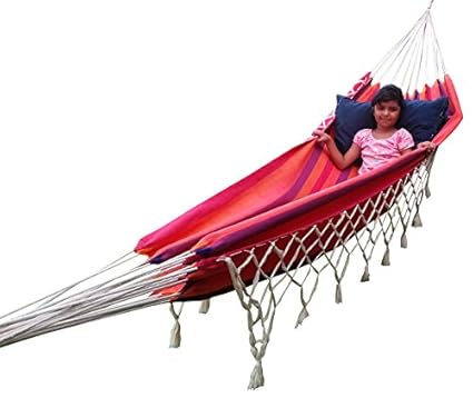 Hangit Cotton Hammock (Red, 320 Centimeters)
