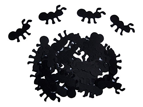 Custom & Fancy {1” x 1.5" Inch} 30 Pieces of Large “Table” Party
Confetti Made of Premium Card Stock w/ Classic Cute Picnic Army Ants
Insect Bug Silhouette Scatter Craft Topper Design [Black]