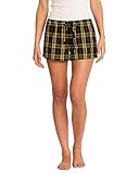 District Women's Flannel Plaid Boxer