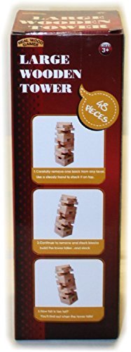 Large Wood Tower Game 48 pieces