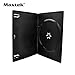 Maxtek 7mm Slim Black Single CD/DVD Case, 25 Pieces Pack