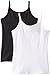 The Children's Place girls Basic CamiBasic ????Æ’?][][???Æ’????cami Básico?????? ??????camisete Básica??????Revolution basic tank top and cami shirts, Black/White 2 Pack, Large US