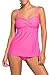 HOTAPEI Summer Swimsuit Women Two Piece Rosy X-Large