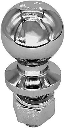 NBJINGYI 2" 6000lbs ATV & Tractor Trailer Ball Hitch, Chrome Finish 40cr 2 inch Trailer Ball Exterior Accessories (2",6000lbs)
