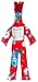 Dammit Doll - Classic Roses are Red - White & Blue Roses on Red, Rust Hair - Stress Relief, Gag Gift