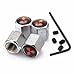 CzlpV Anti-theft Metal Car Wheel Tyre Tire Stem Air Valve Cap For Mitsubishi