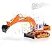 deAO RC Excavator Truck with Lights and Sounds Digger Construction Truck