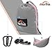 AnorTrek Camping Hammock, Super Lightweight Portable Parachute Hammock with Two Tree Straps Single or Double Nylon Travel Tree Hammocks for Camping Backpacking Hiking