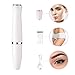 Bikini Trimmer for Woman Ladies Razor Electric Shaver Waterproof 3 in 1 palmperfect Facial Hair Removal Trimmer for Bikini Area Legs underarms pubic Hair,AA Battery Powered,Wet or Dry use (White)