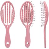 SAMART BRUSH DETANGLING HAIR BRUSH Frizty The Paddle Detangler Brush,Dry and Wet Hair Brush styling, for Men and Women for All Hair Types Strong & flexible Reduces Hair Breakage -MULTI COLOR