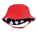 Little Me Reversible Navy Sailboat Solid Red Infant Boys Bucket Sun Hat 12-24
