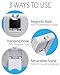 Fosmon Digital Multi-Purpose Timer (2 Pack), Digital Display Magnetic Count Down/Up Timer with Big Digits, Loud Alarm, Foldable Stand, Hanging Loop for Cooking, Classroom, Bathroom and Beauty