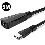 TUSITA Micro USB Power Extension Cable (5M) - Male to Female Extender Cord for Blink XT2 Outdoor Indoor Home,Ring Stick Up Solar Panel,Arlo Pro,Zmodo - Security Camera Accessories