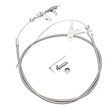 Transmission Kickdown Cable Kit,Stainless Braided