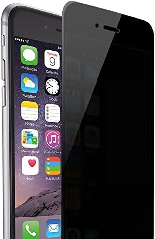 Monster Glass Apple iPhone 7 Plus &amp; 8 Plus Clear Black Anti Spy Privacy Screen Protector Tempered Glass / 0.33mm Ultra Thin Shatterproof Anti-Spy Protective Glass