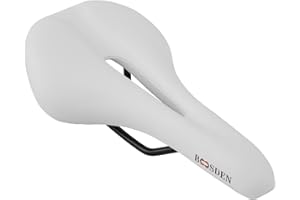 BOOSDEN Bicycle Seat, Comfortable Mountain Bike Saddle for Men & Women, Waterproof Bike Seat with Shockproof Memory Foam, Uni