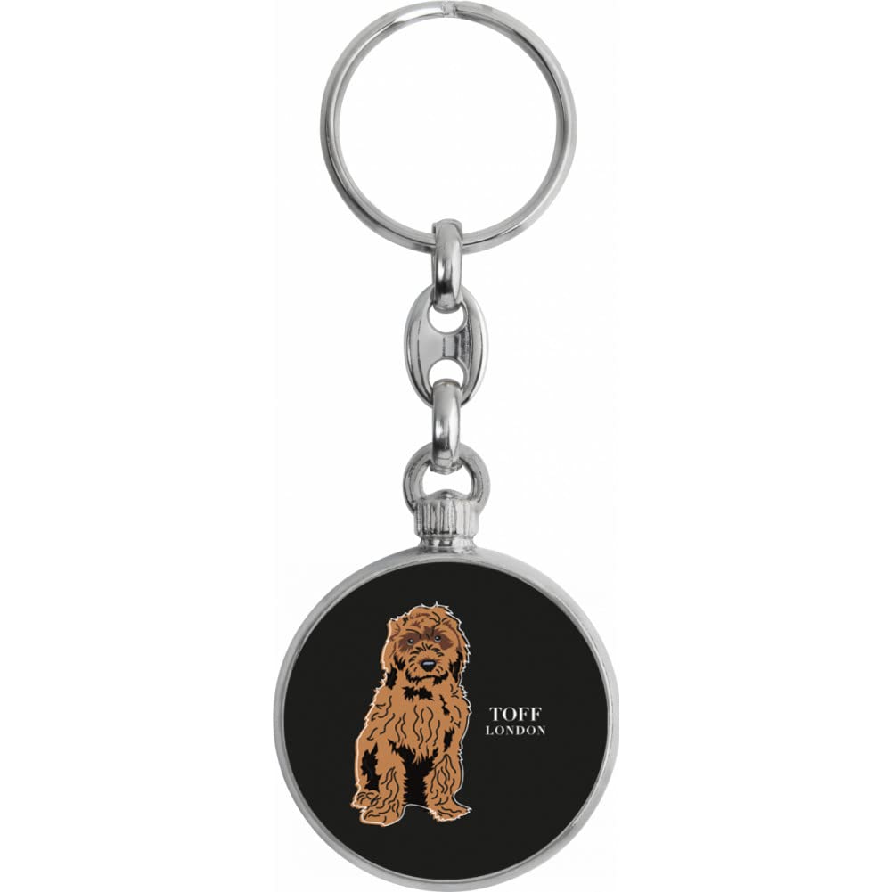 Toff London Brown Cockapoo Dog Keyring
