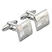 ALASKA BEAR - Classic Silver Cufflinks Set for French Sleeve Dress Shirts