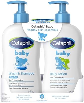 Tear-Free Baby Shampoo & Body Wash - Organic Hypoallergenic 10.1 Fl Oz
