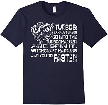 Men's How Turbos Work Shirt Large Navy