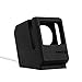 iClassic Apple Watch Stand 1984 Mac Apple iWatch Charger Stand Charging Dock Holder Charging Station with Nightstand Mode for Apple i Watch Charger 42mm/38mm with Cable Management - Classic Black