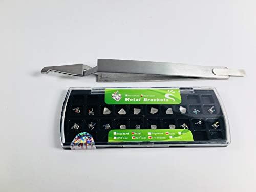 Diamond Dental Orthodontic Brackets Roth 022 345Hooks 1 Box + Brace Tweezer 1 Piece Metal Fashion Creative