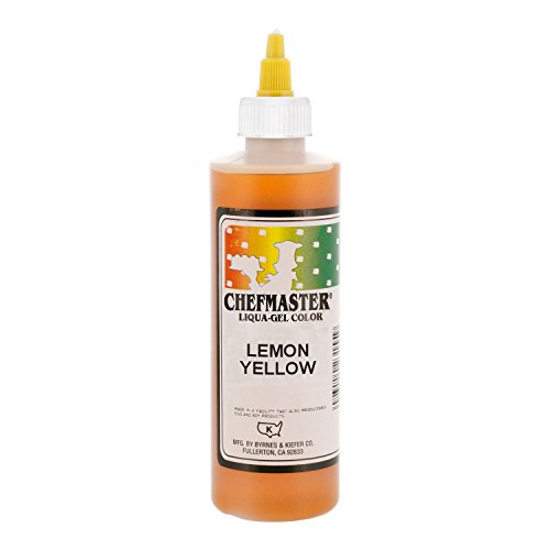 Chefmaster by US Cake Supply 10.5-Ounce Liqua-Gel Cake Food Coloring Lemon Yellow