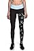 Lady Queen Women's Cheshire Cat Printed Tight Stretch Sport Legging Pants M Black