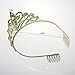 Thmyo Crown, Tiara,Prom Pageant Crowns Princess Crown Rhinestone Crystal Bridal Crowns with Comb for Women (Gold & Red)