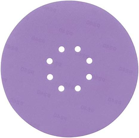 Trend Aluminium Oxide 225mm Random Orbit 240 Grit Abrasive Sanding Disc, AB/225/240A, Pack of 10, 240 Grit 225mm