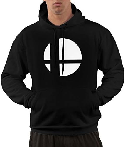 Genwo21quansi Mans Super Smash Bros Logo Vintage Hoodies Hooded Sweatshirt with Pockets