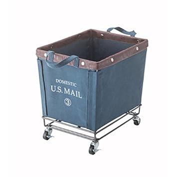 Amazon アメリカンにザックリ収納 キャスター付き バスケットワゴン