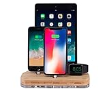 iPhone Docking Station, iPad Charging Stand, Apple Watch Stand, Airpods Charging Station | Apple Multi-Device Docking Station | ATIK Charger & Organizer with Pre-installed Apple Lightning Cables