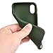 iPhone X Case,iPhone Xs Case, Manleno Slim Fit Full Matte Skin Case 1.5mm Thick Soft Flexible TPU Cover Case for iPhone X Xs 5.8 inch (Matte Hunter Green)