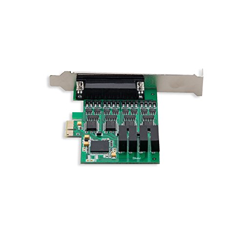 IO Crest 4 Port RS-232 Serial PCIe 2.0 X1 Controller Card Components SI-PEX15042