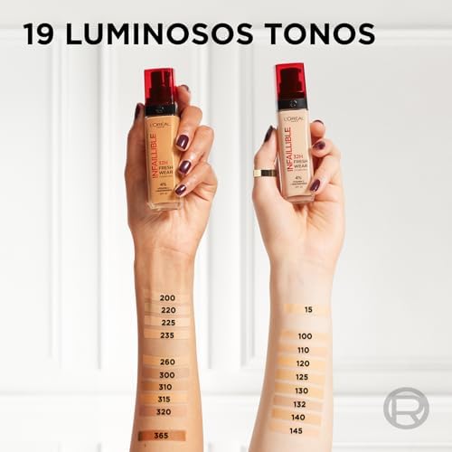 Base L'Oréal Paris Infaillible 32H Fresh Wear, 125Naturel Rosé