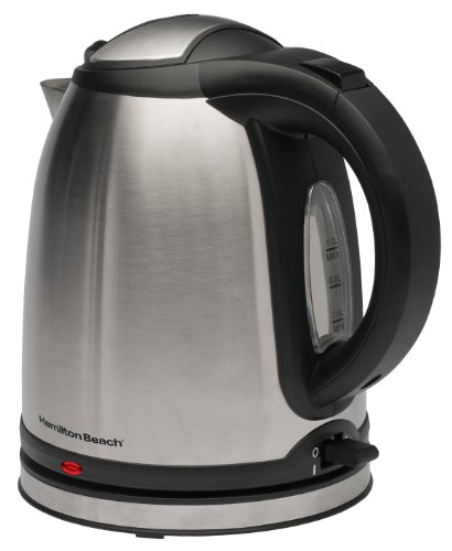 1.05-qt. Stainless Steel Electric Kettle Finish: Silver