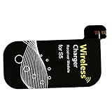 Qifull Ultra-thin Qi Standard Wireless Charging Receiver Module for Samsung Galaxy S5 i9600 Black (Galaxy S5)