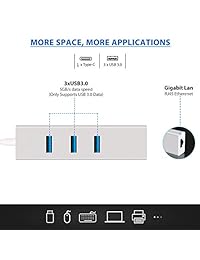 Adaptador USB C Ethernet a Gigabit Ethernet adaptador mac Mac Pro 2018 2017 2016, Dell XPS 13 15, Surface Book 2, Pixelbook Spectre x360 Otros Mac, PC, unidades flash USB