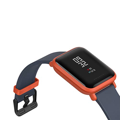 Amazfit BIP smartwatch by Huami with All-Day Heart Rate & Activity Tracking, Sleep Monitoring, GPS, 30-Day Battery Life, Bluetooth (Cinnabar Red), One Size