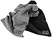 Microfiber Pouch 8 x 11 Inch (2 Pack) - Soft Cloth Storage Bag(s) for Eyeglasses, Sunglasses, Oakley Glasses, Gifts, Coins, Jewelry, Electronic Gadgets, Mobile Cell Phone - Black & Dark Grey