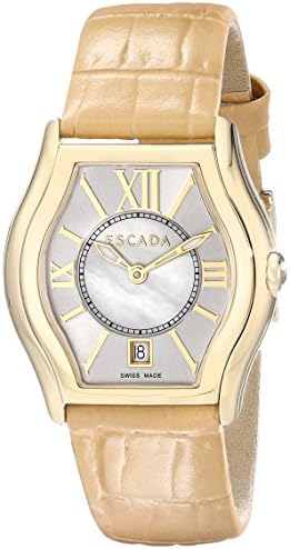 Escada Women's IWW-E3730042 Grace Analog Display Swiss Quartz Beige Watch