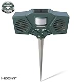 Hoont Powerful Solar Battery Powered Ultrasonic Outdoor Pest and Animal Repeller - Motion Activated [UPGRADED VERSION] ()