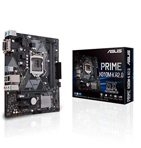 ASUS-PRIME-H310M-K-R20-Placa-Base-mATX-Intel-de-8a-y-9a-gen-LGA1151-con-DDR4-2666MHz-DVID-Sub-SATA-6Gbps-y-USB-31-Gen-1