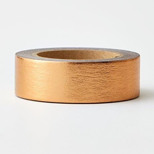 Premium Foil Tape for DIY, Scrapbook, Planner, Gift Wrapping, Decoration, Planner Stickers, Paper Crafts, Making Memories - Love My Tapes 5/8 Inch Width x 32.8 Foot Length (Solid Copper)