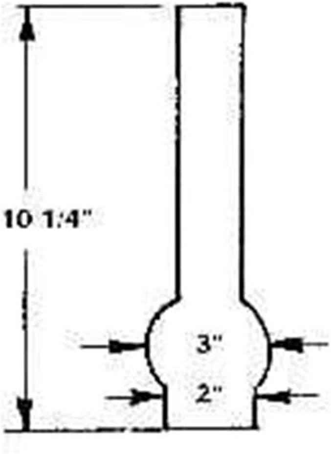 Kerosene Clear Lamp Chimney Matador 15729 Borosilicate, 2″ X 10 1/4