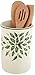 Lenox Holiday Utensil Crock with 3 Wooden Servers